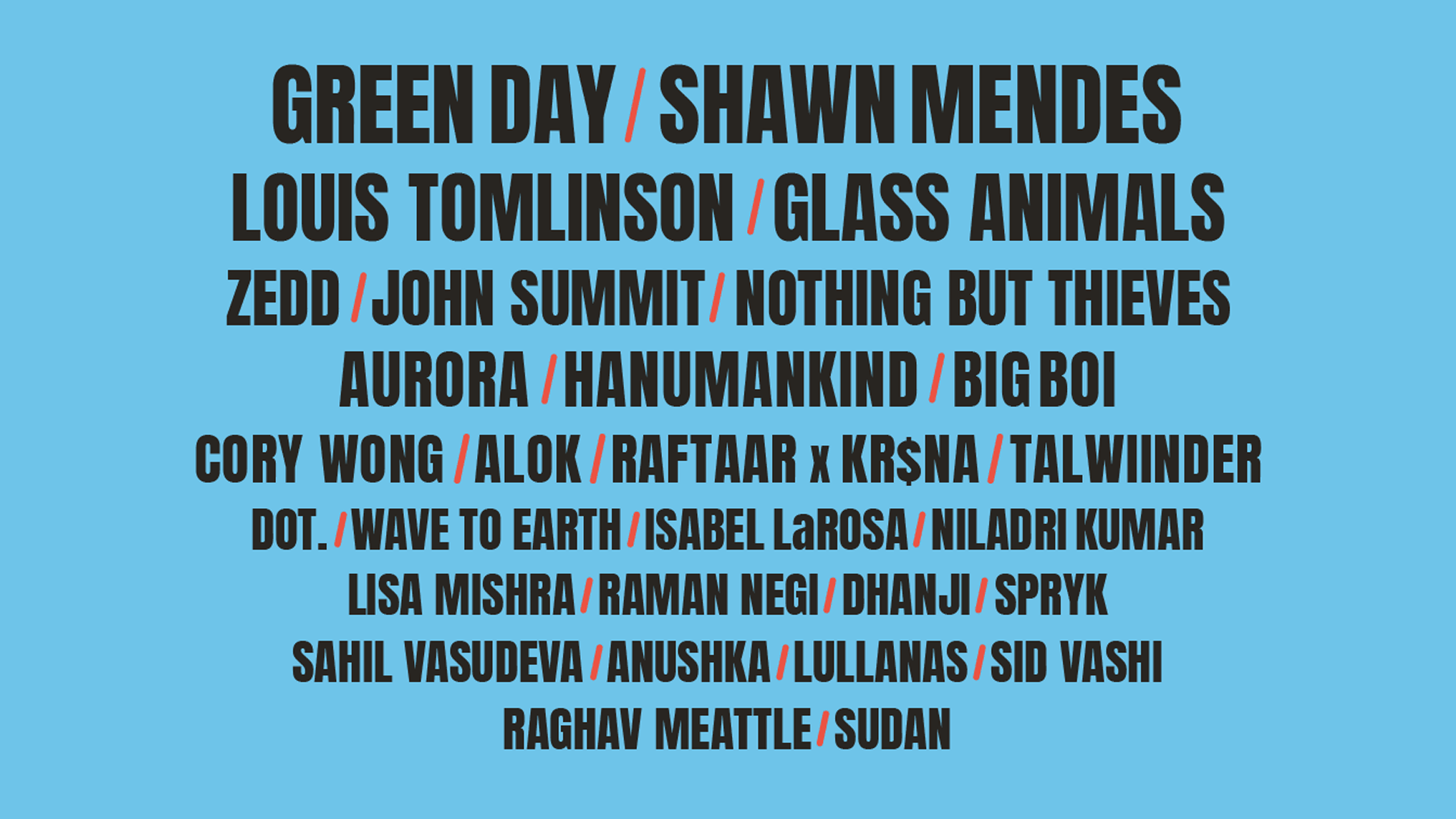 Green Day, Shawn Mendes, Glass Animals and More Set to Rock Lollapalooza India 2025!