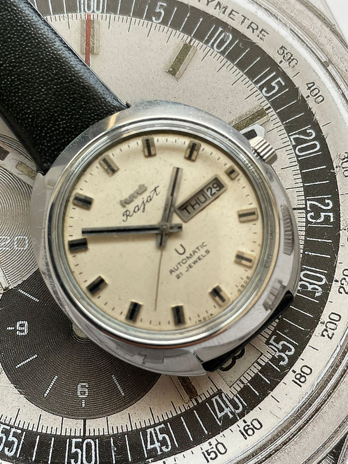 HMT - Rajat (1972) (U on Dial Variant)